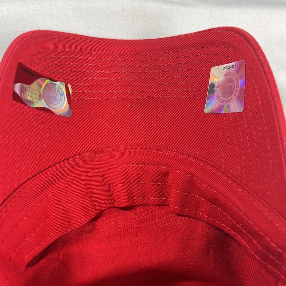 Vintage Red Nike Signed by Houston Nutt Ole Miss Rebels Hat - Picture 10 of 12